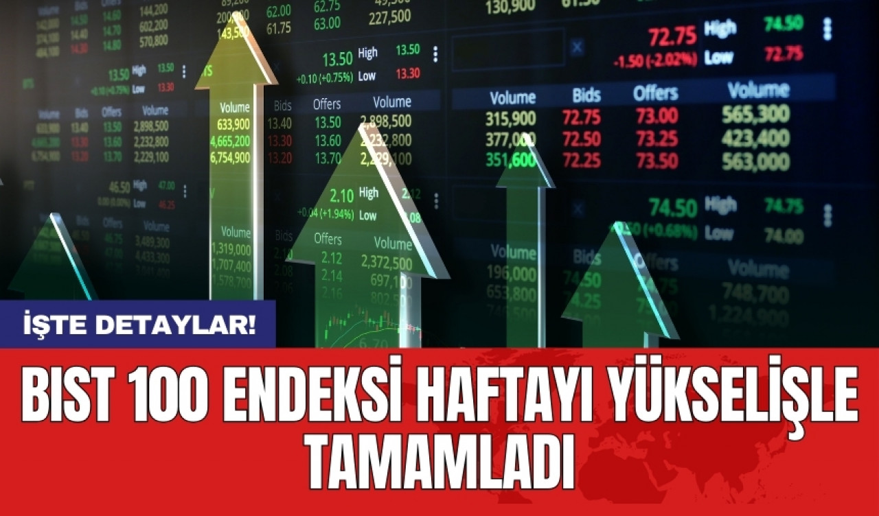 BIST 100 endeksi haftayı yükselişle tamamladı