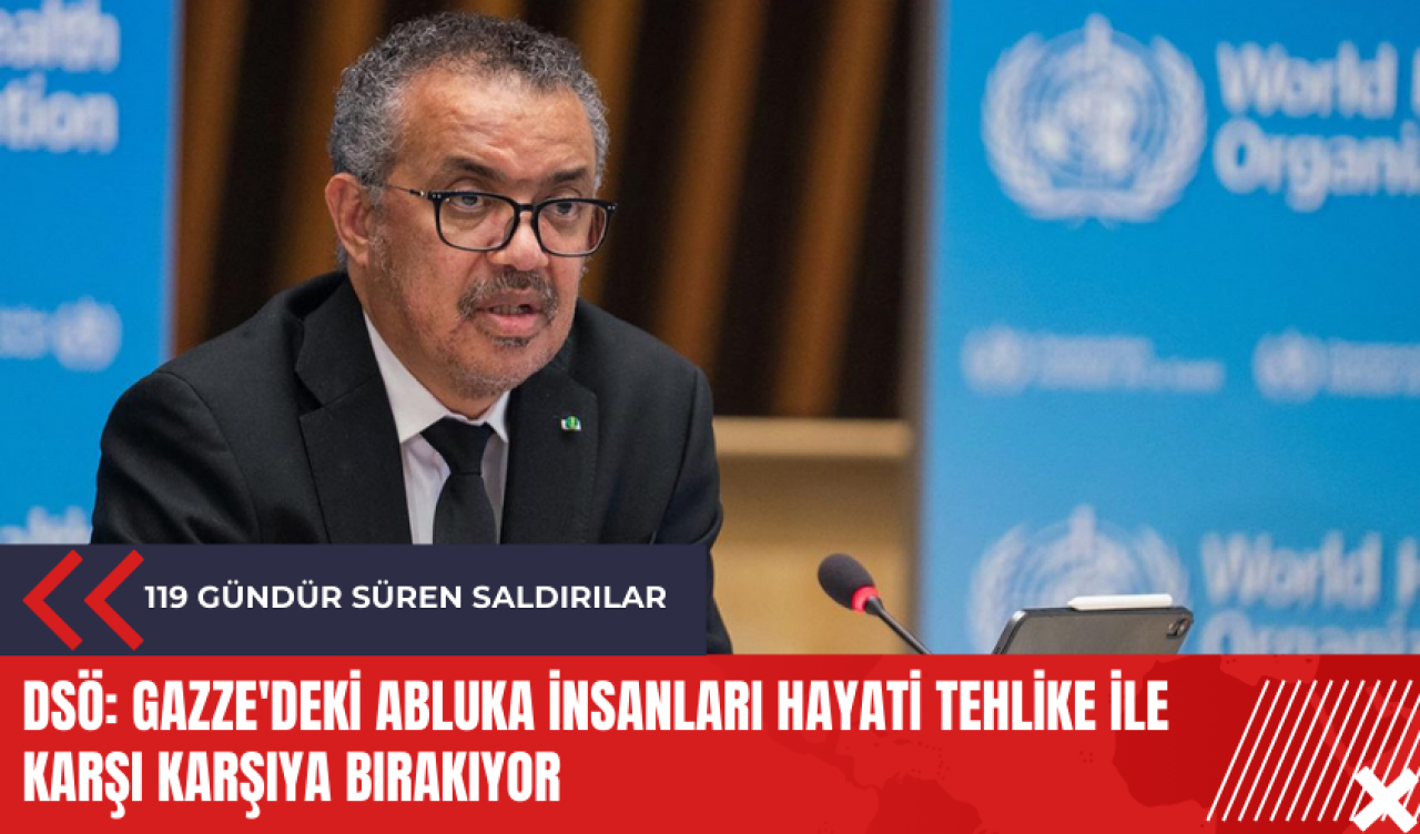 DSÖ: Gazze'deki abluka insanları hayati tehlike ile karşı karşıya bırakıyor