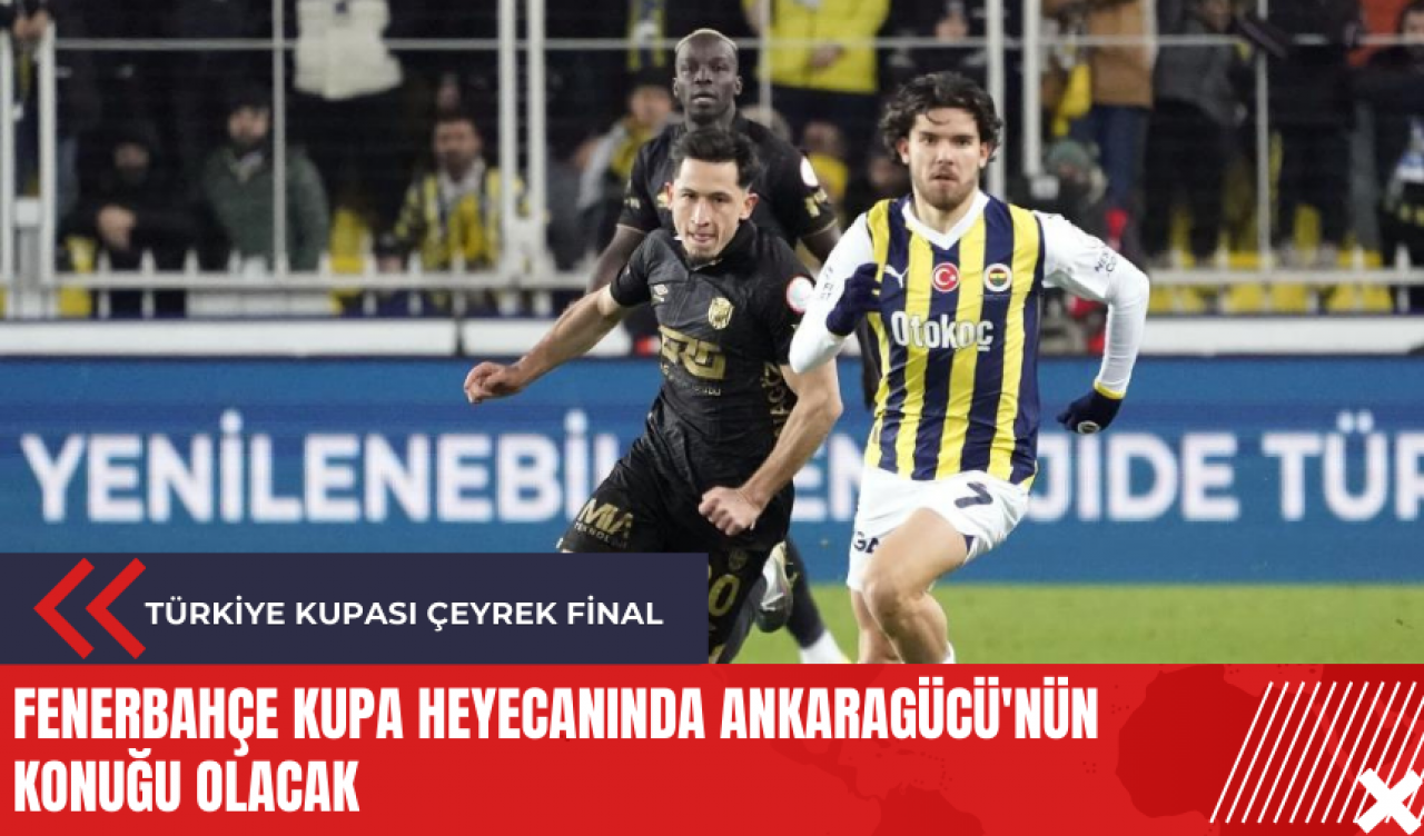 Fenerbahçe kupa heyecanında Ankaragücü'nün konuğu olacak