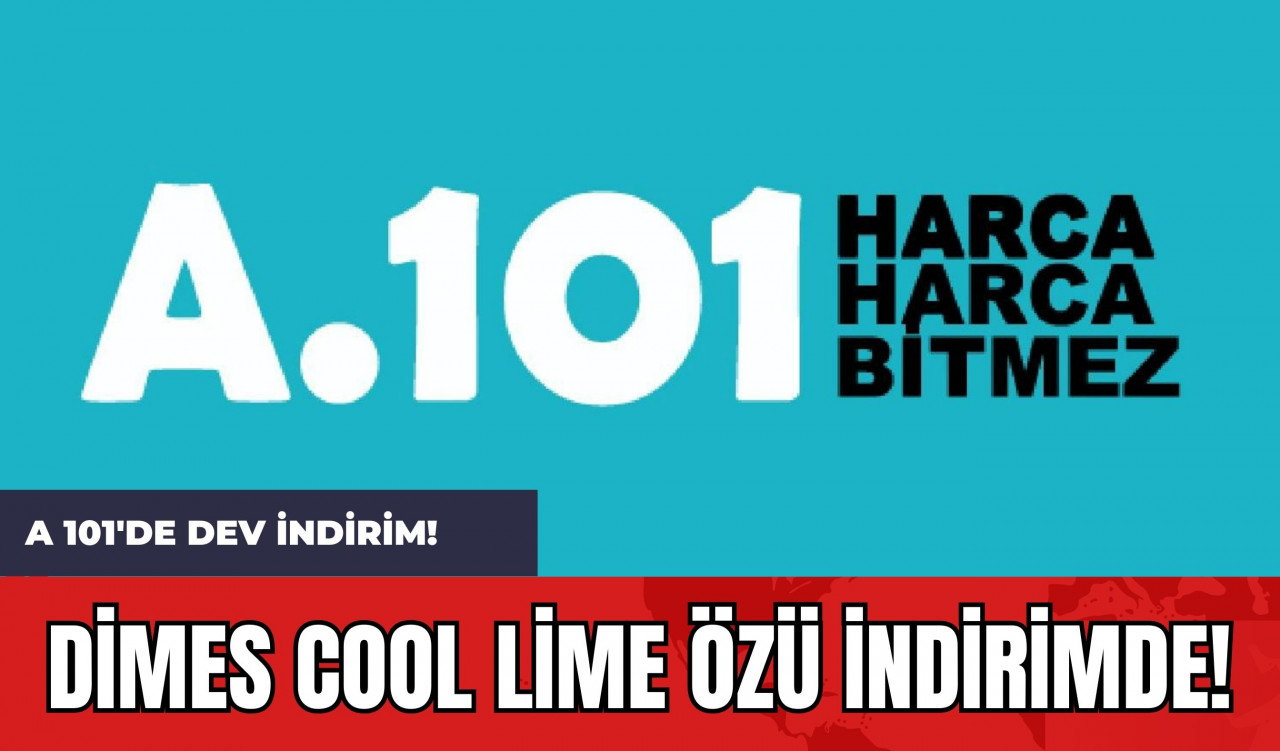 A 101'de Dev İndirim! Dimes Cool Lime Özü İndirimde!