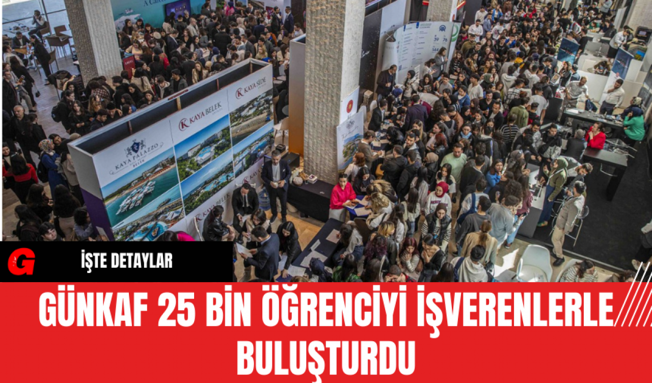 GÜNKAF 25 Bin Öğrenciyi İşverenlerle Buluşturdu