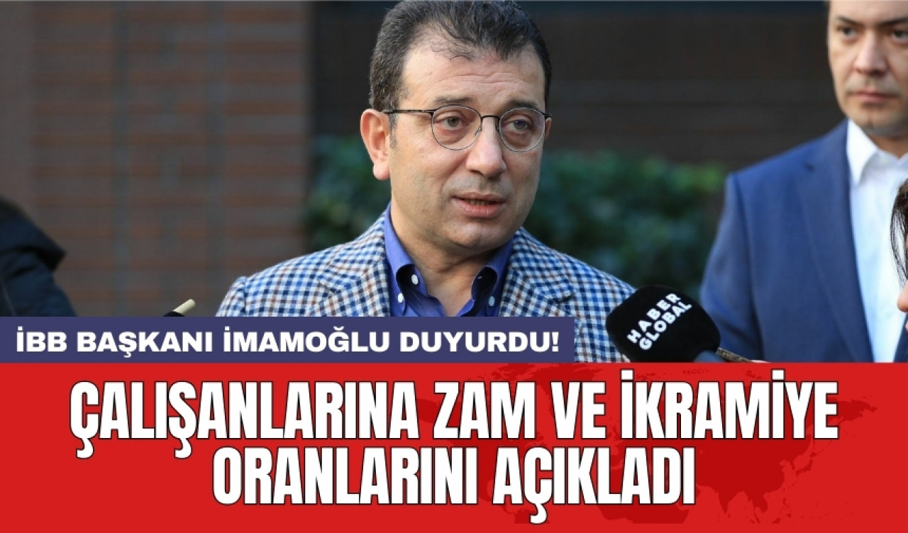 İBB Başkanı İmamoğlu duyurdu! Çalışanlarına zam ve ikramiye oranlarını açıkladı