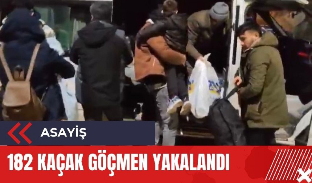 Çanakkale ve Ezine’de 182 kaçak göçmen yakalandı, 3 organizatör tutuklandı