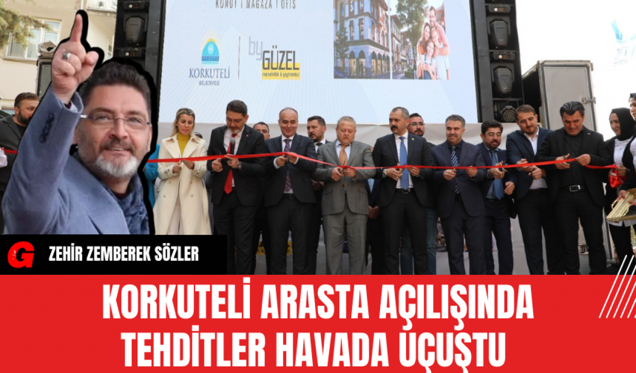 Korkuteli Arasta açılışında tehditler havada uçuştu