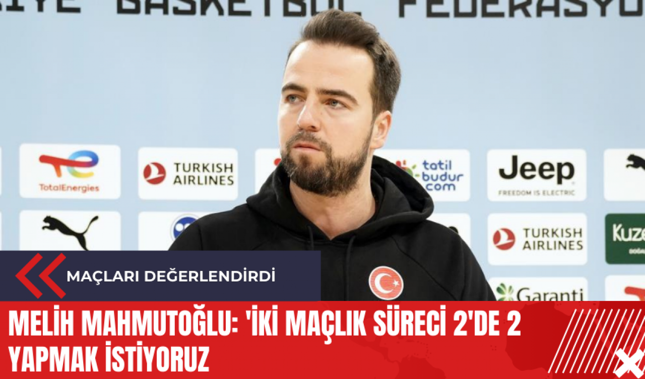 Melih Mahmutoğlu: 'İki maçlık süreci 2'de 2 yapmak istiyoruz