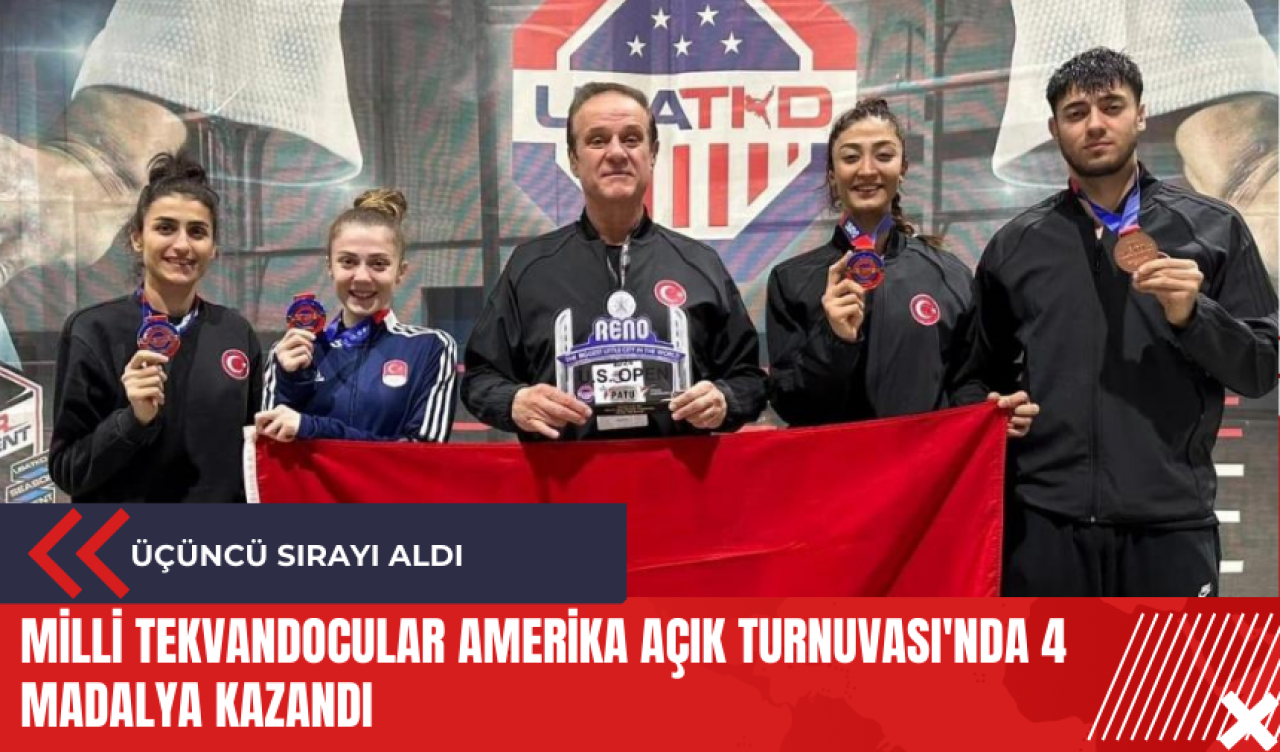 Milli tekvandocular Amerika Açık Turnuvası'nda 4 madalya kazandı