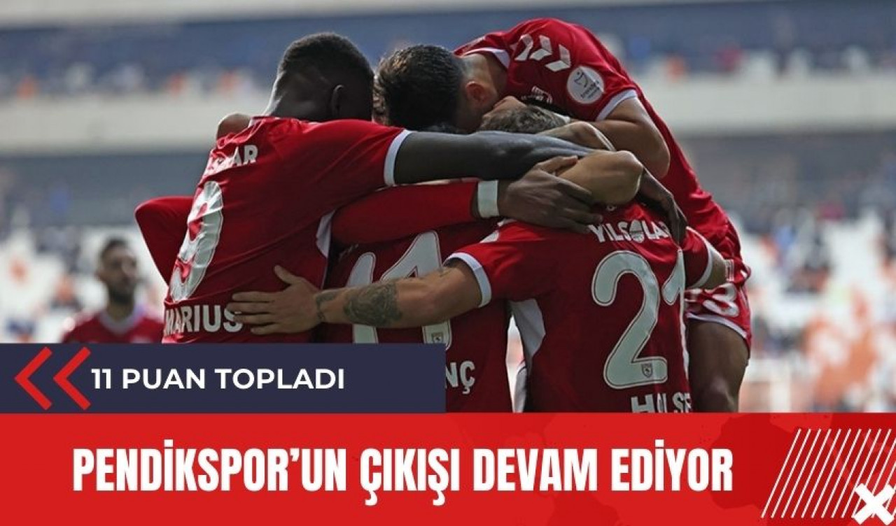 Pendikspor’un çıkışı devam ediyor