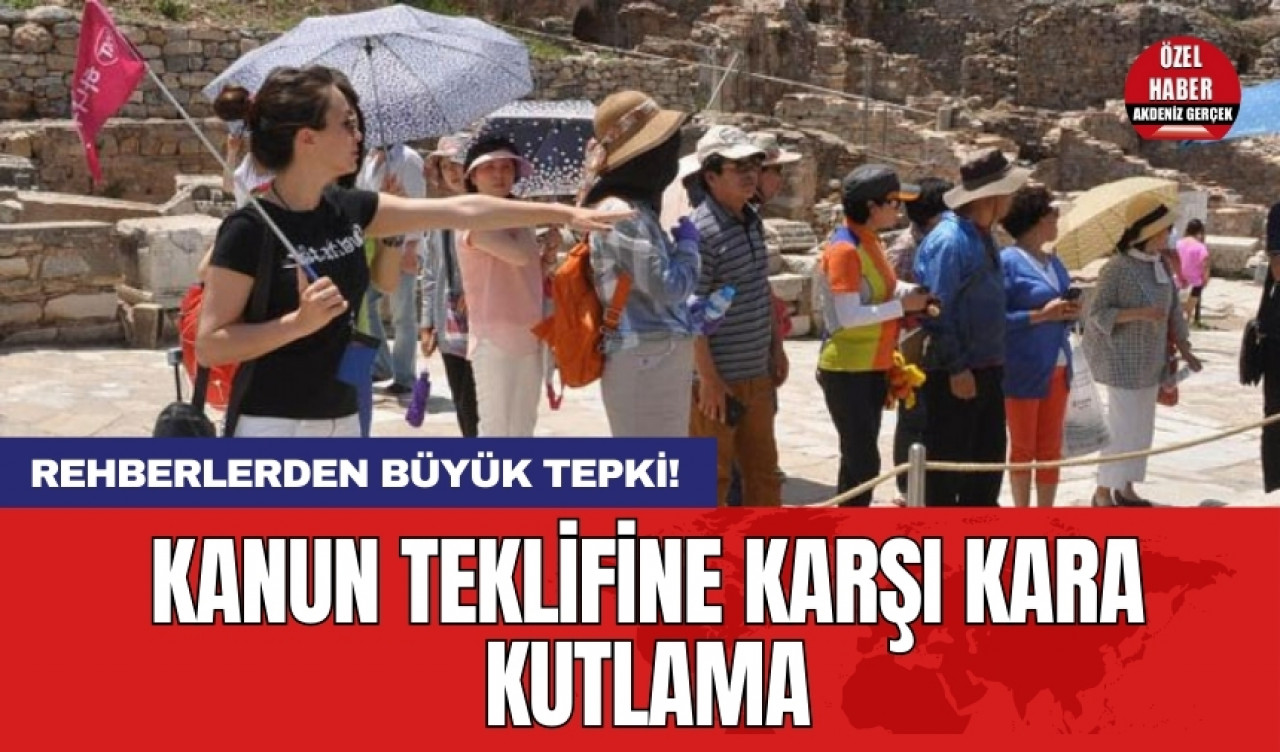 Rehberlerden büyük tepki! Kanun teklifine karşı kara kutlama