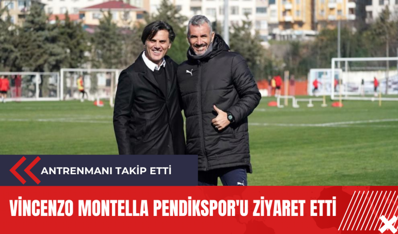 Vincenzo Montella Pendikspor'u ziyaret etti