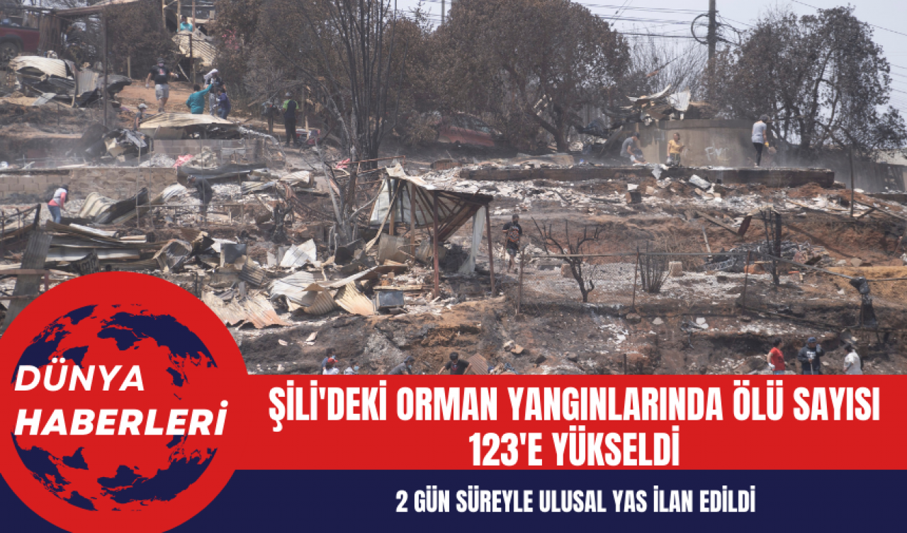 Şili'deki Orman Yangınlarında Ölü Sayısı 123'e Yükseldi