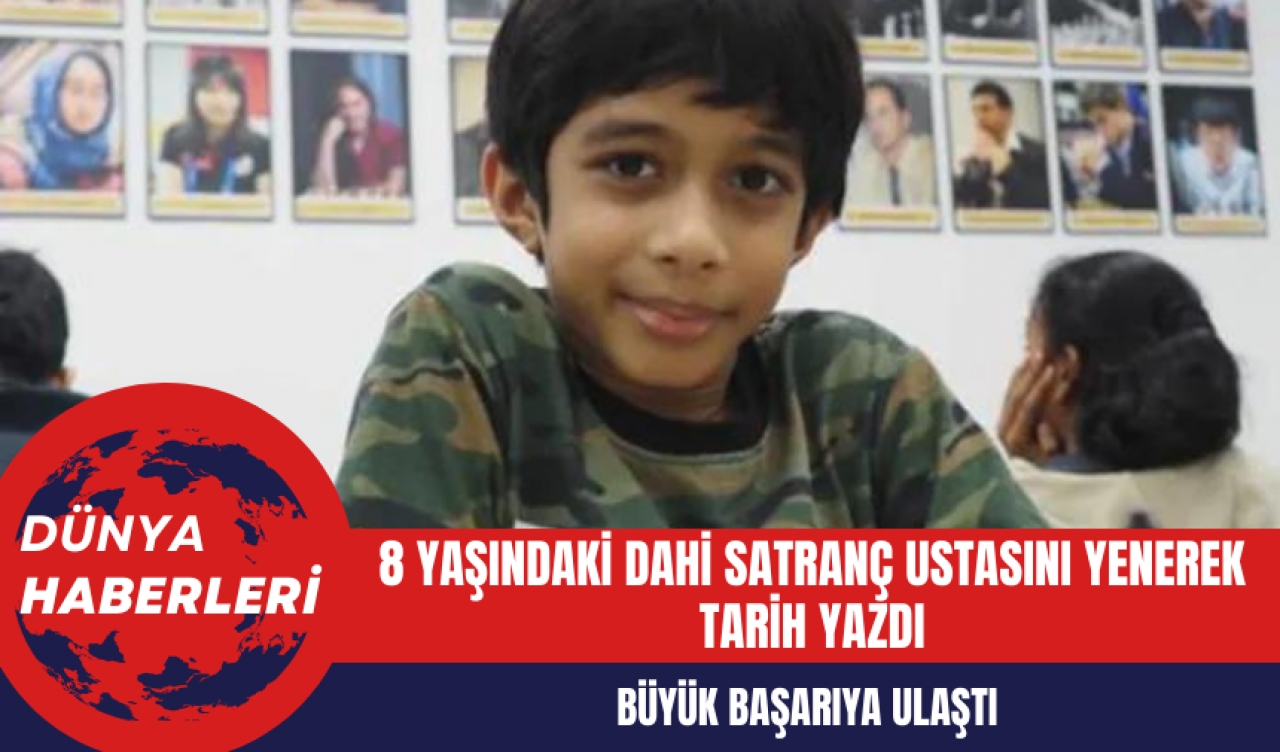 8 Yaşındaki Dahi Satranç Ustasını Yenerek Tarih Yazdı