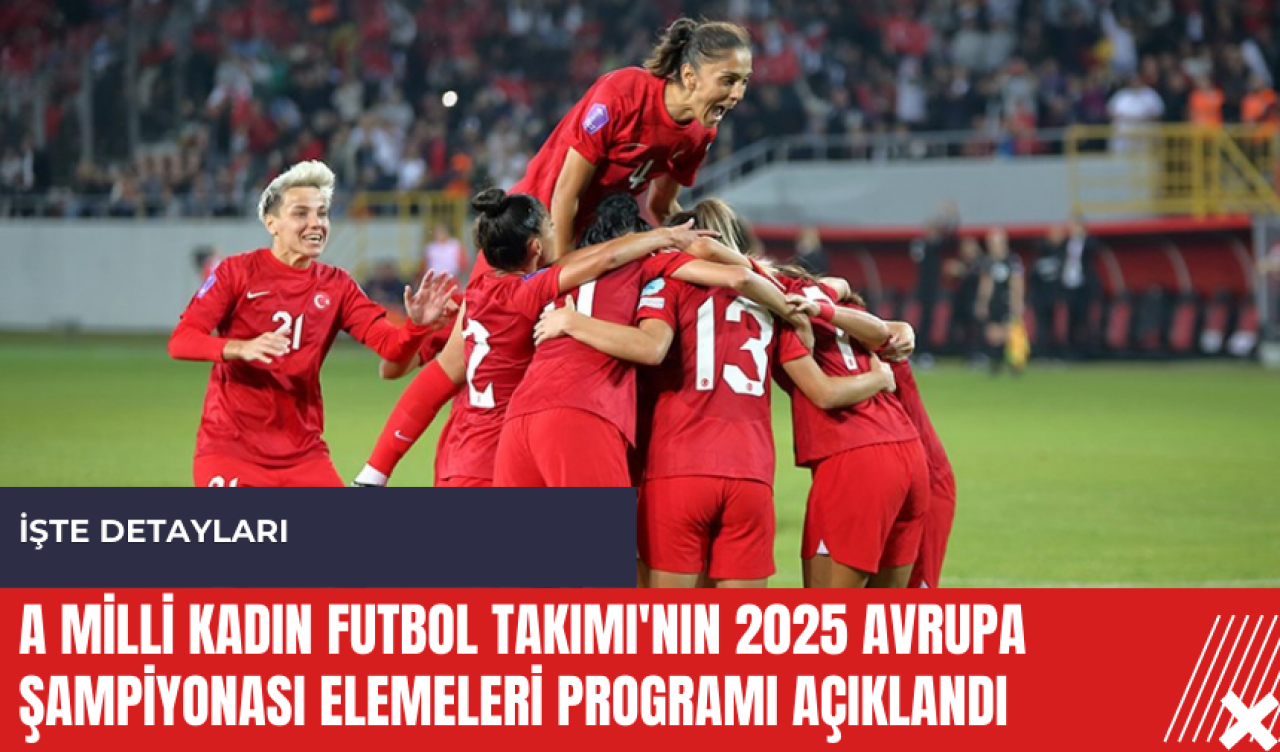 A Milli Kadın Futbol Takımı'nın 2025 Avrupa Şampiyonası Elemeleri programı açıklandı