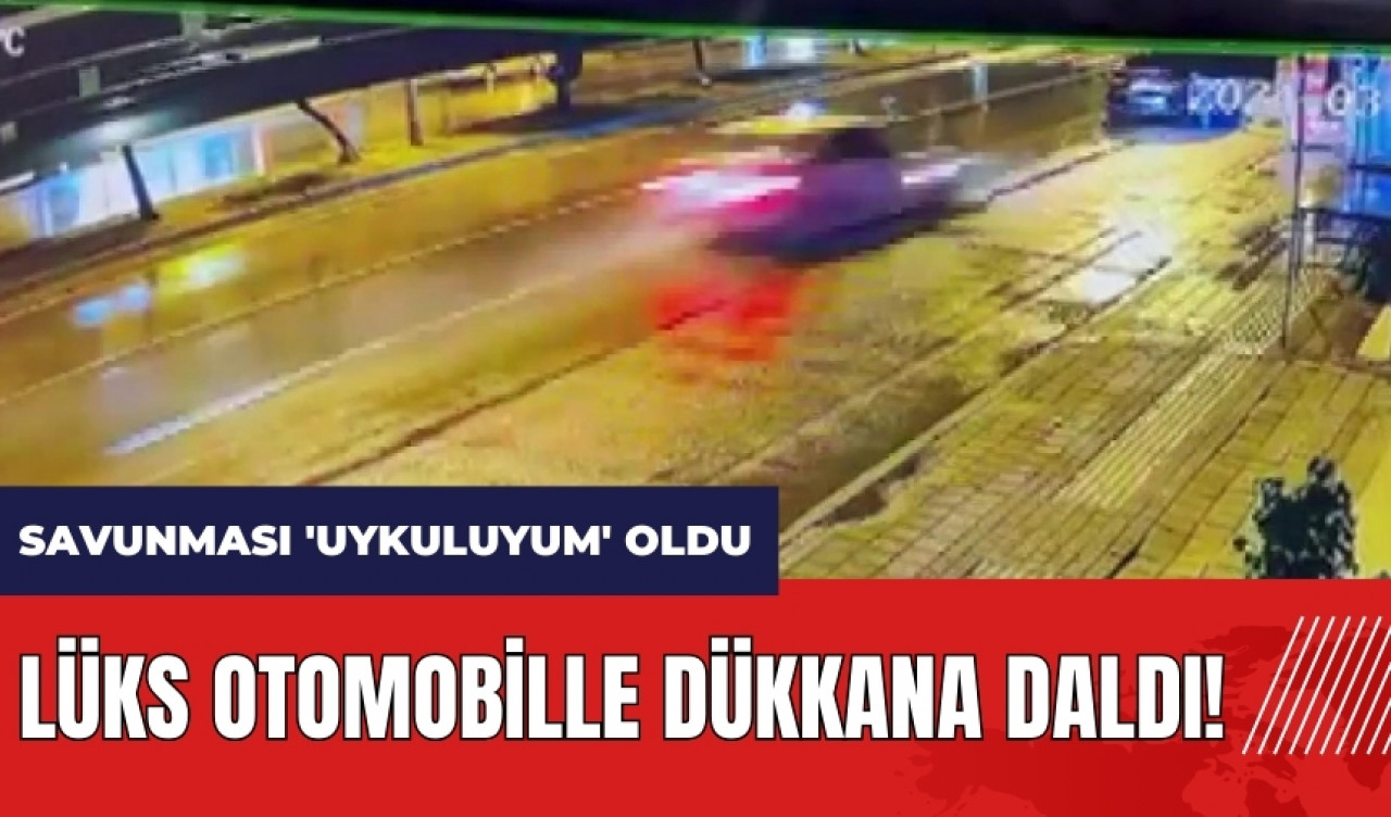 Adana'da lüks otomobille dükkana daldı! Savunması 'Uykuluyum' oldu