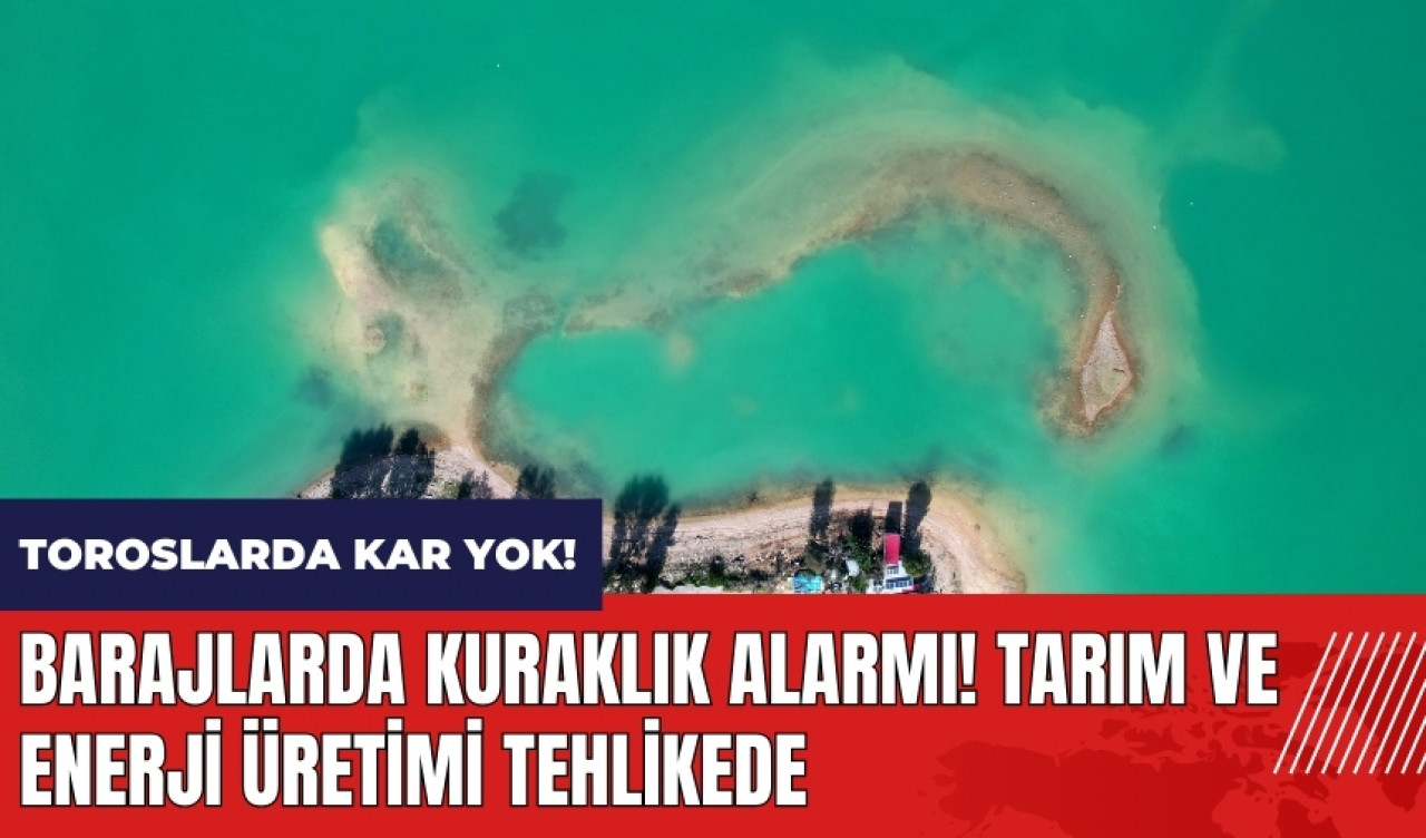 Adana'daki barajlarda kuraklık alarmı! Tarım ve enerji üretimi tehlikede