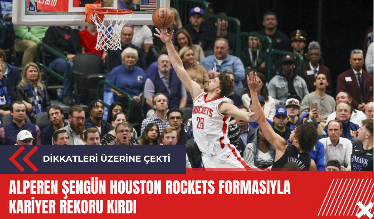 Alperen Şengün Houston Rockets formasıyla kariyer rekoru kırdı