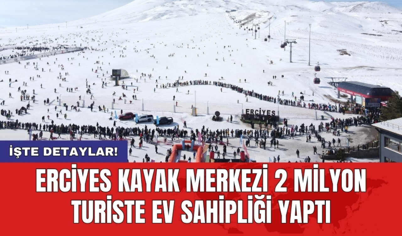 Erciyes Kayak Merkezi 2 milyon turiste ev sahipliği yaptı