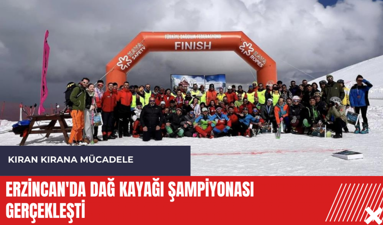 Erzincan'da Dağ Kayağı Şampiyonası gerçekleşti