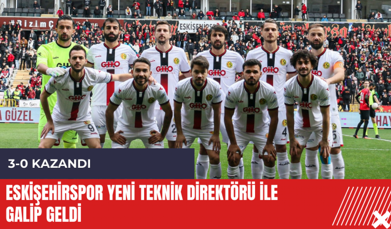 Eskişehirspor yeni teknik direktörü ile galip geldi