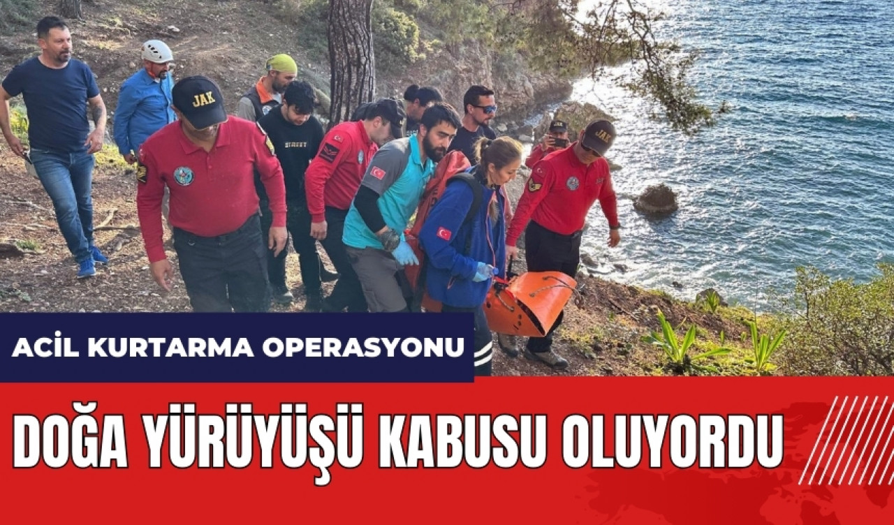 Fethiye'de doğa yürüyüşü kabusu oluyordu