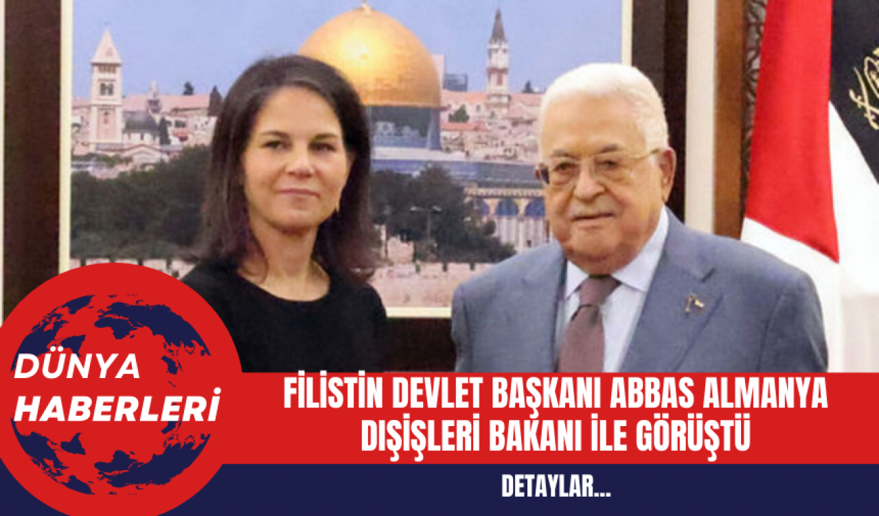 Filistin Devlet Başkanı Abbas Almanya Dışişleri Bakanı ile Görüştü