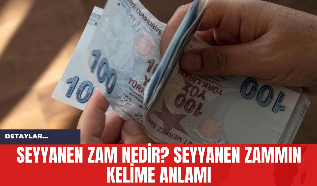 Seyyanen Zam Nedir? Seyyanen Zammın Kelime Anlamı