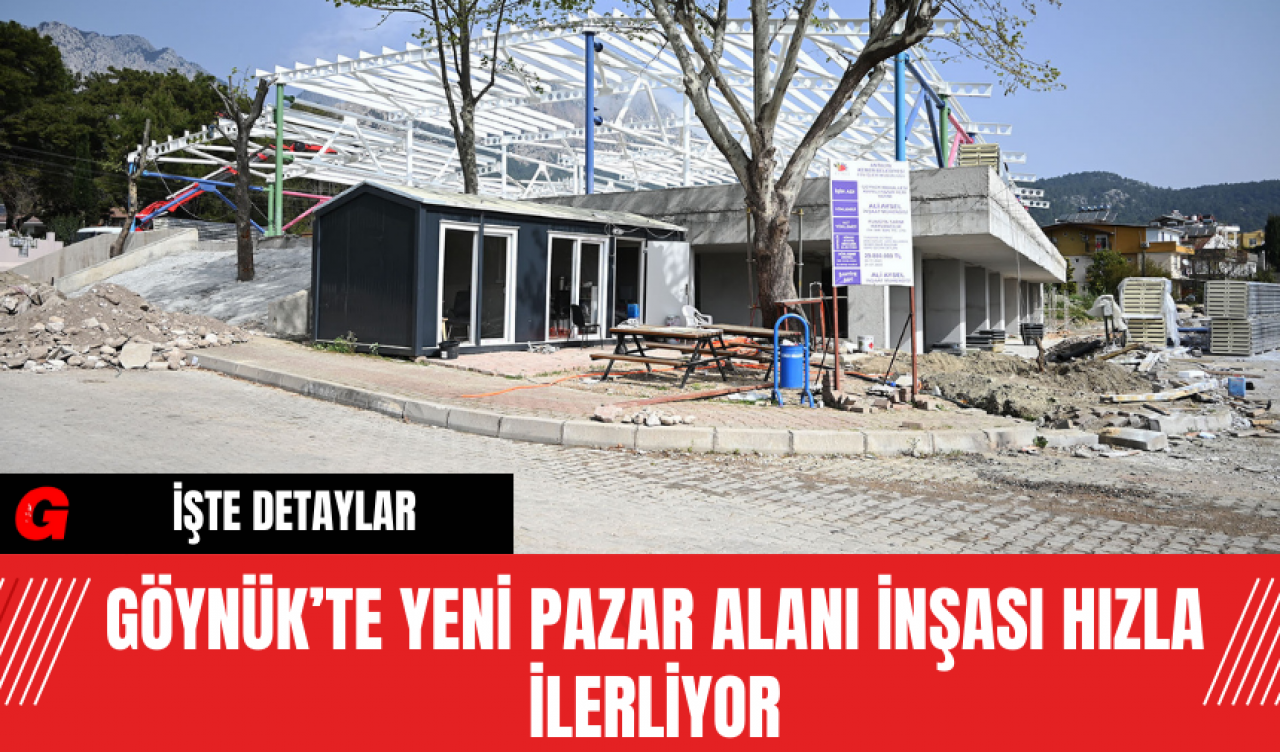 Göynük’te Yeni Pazar Alanı İnşası Hızla İlerliyor