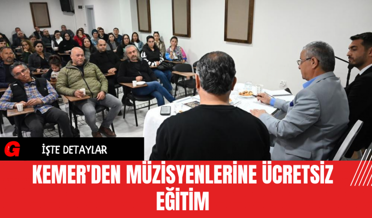 Kemer'den müzisyenlerine ücretsiz eğitim