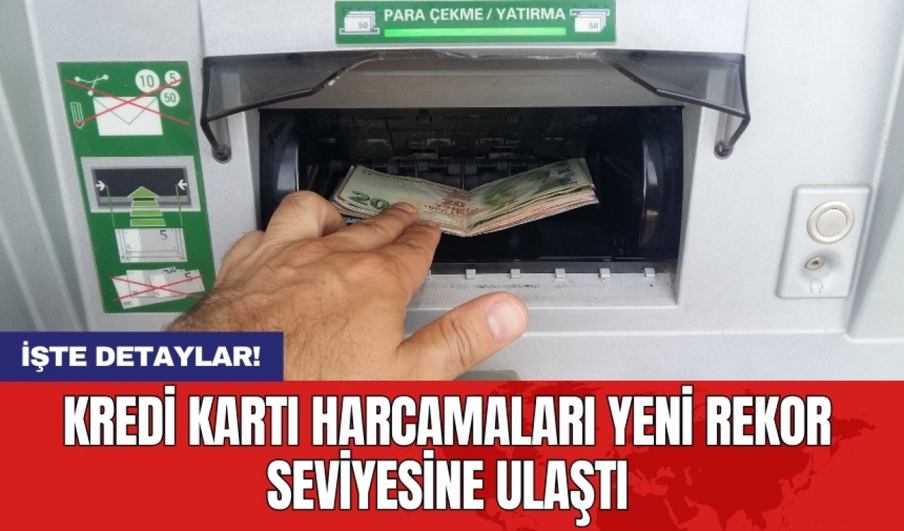 Kredi kartı harcamaları yeni rekor seviyesine ulaştı