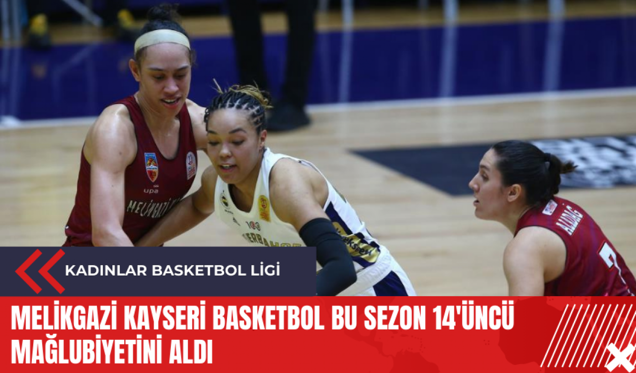 Melikgazi Kayseri Basketbol bu sezon 14'üncü mağlubiyetini aldı