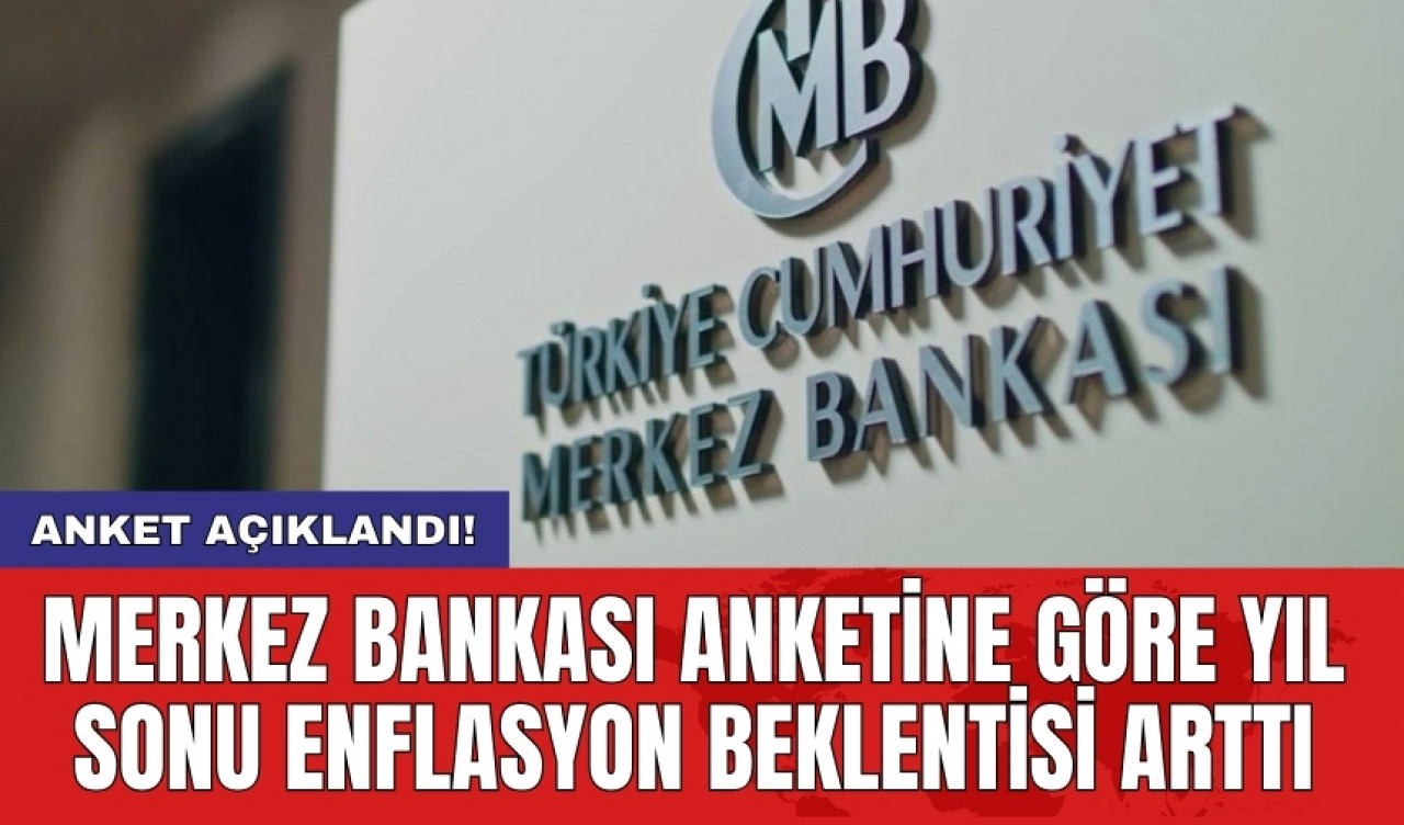 Merkez Bankası anketine göre yıl sonu enflasyon beklentisi arttı