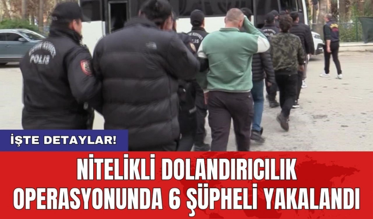 Nitelikli dolandırıcılık operasyonunda 6 şüpheli yakalandı