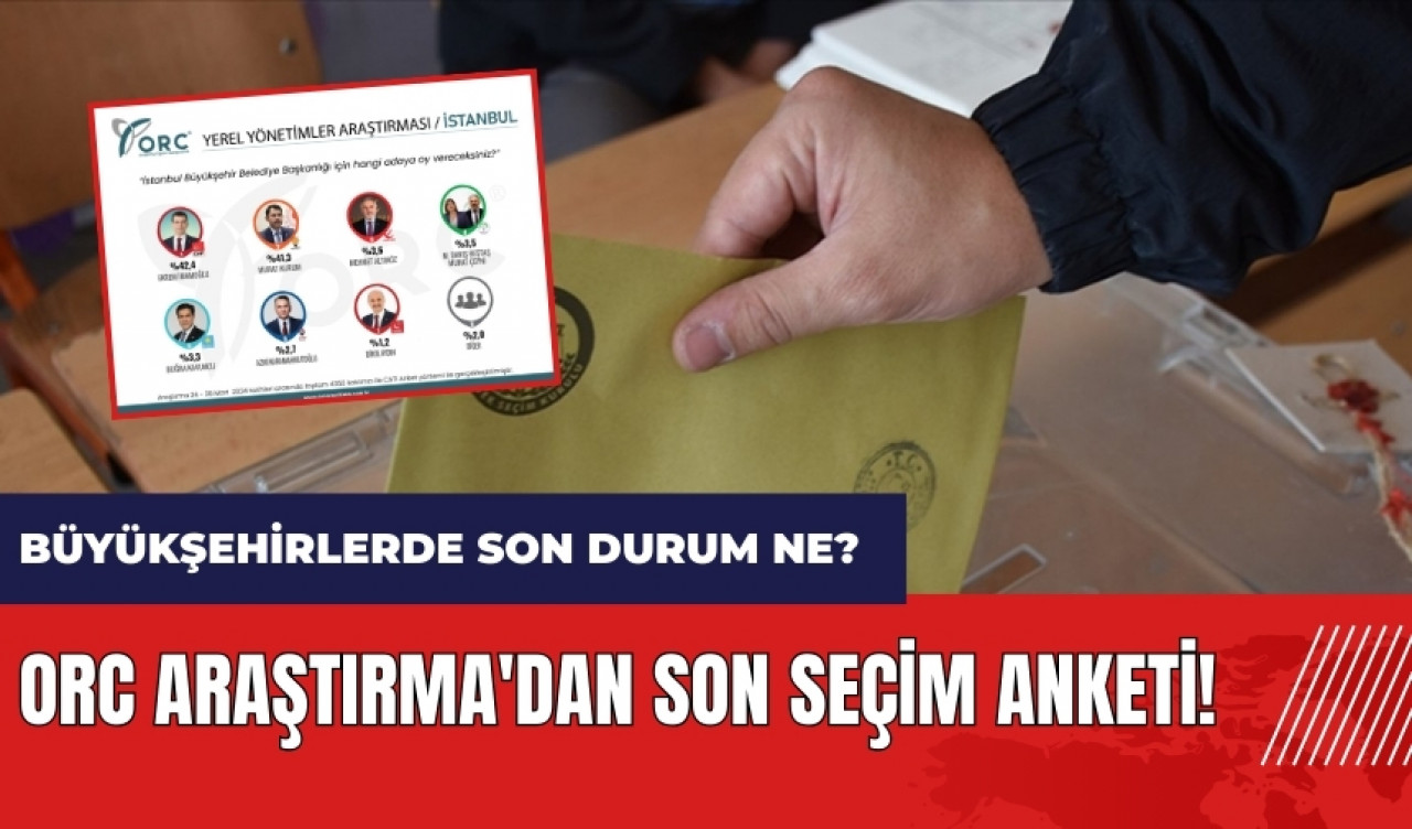 ORC'den son seçim anketi! Büyükşehirlerde son durum ne?