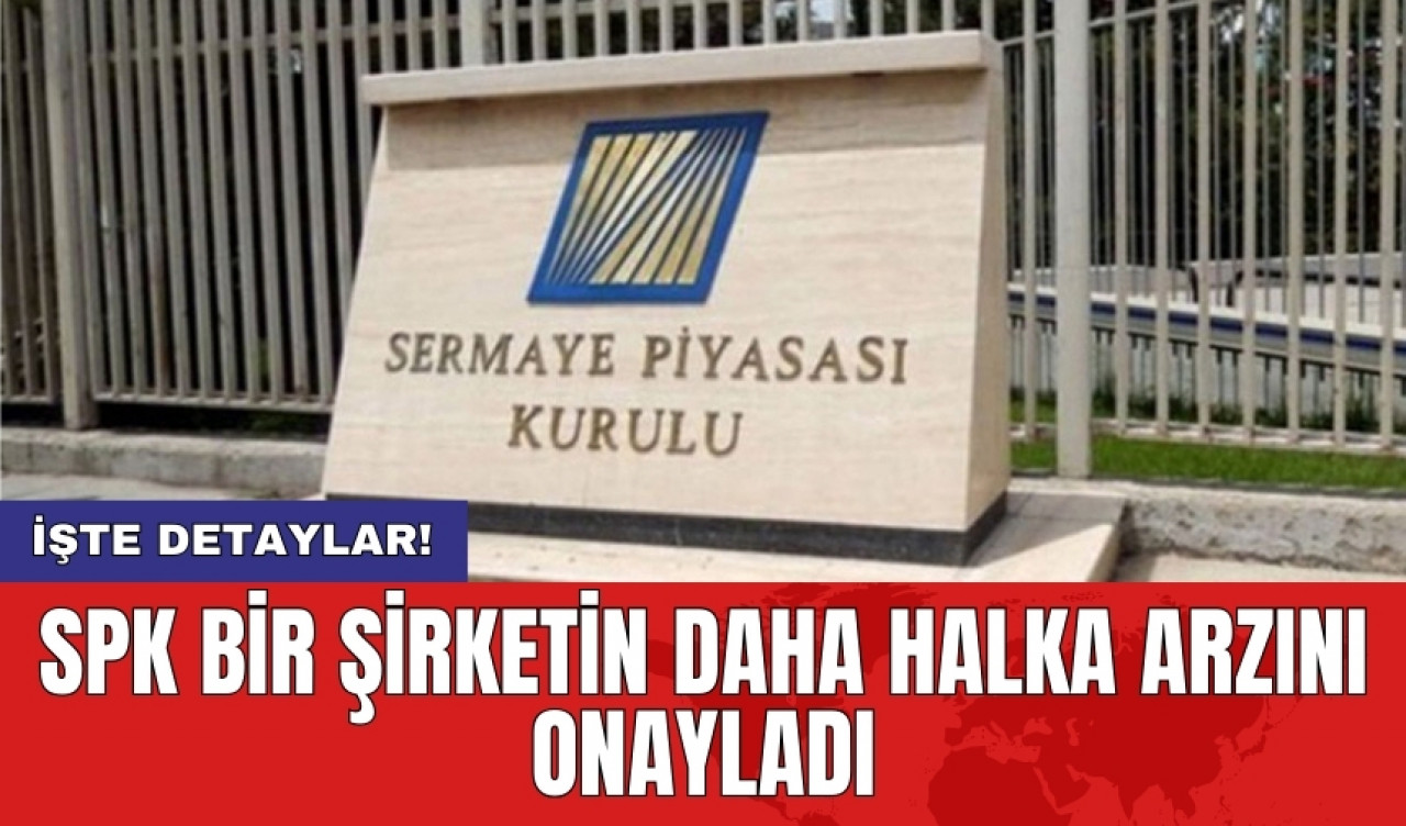 SPK bir şirketin daha halka arzını onayladı