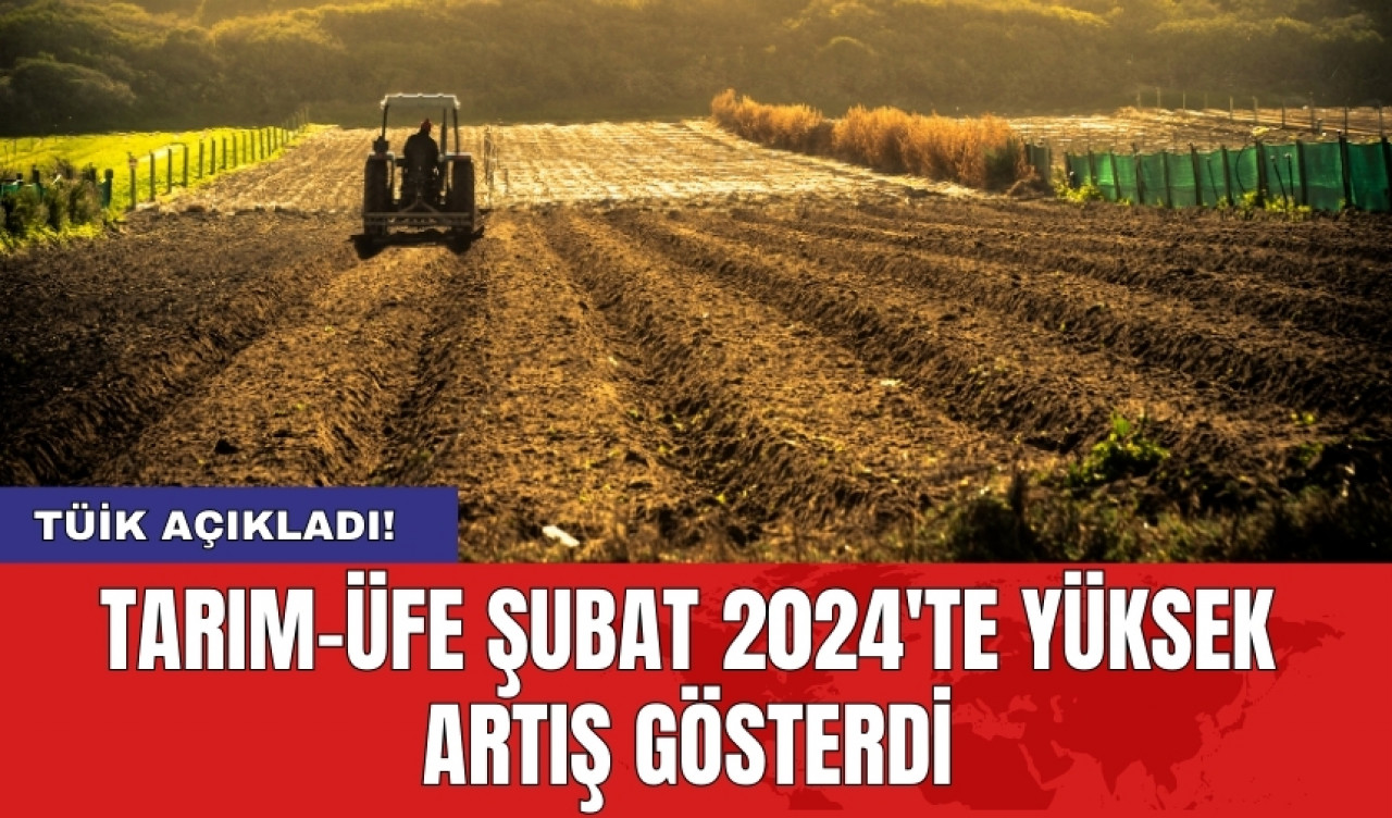 TÜİK açıkladı! Tarım-ÜFE Şubat 2024'te yüksek artış gösterdi