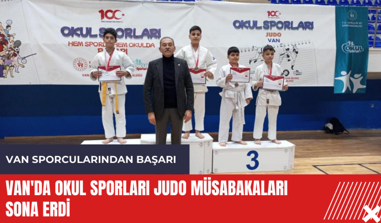 Van'da Okul Sporları Judo Müsabakaları sona erdi