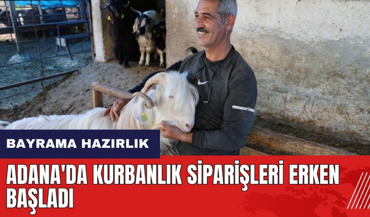 Adana'da kurbanlık siparişleri erken başladı