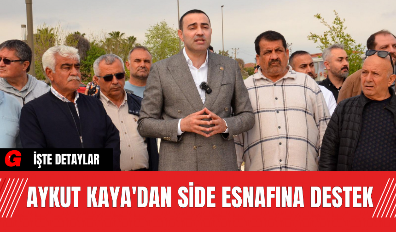 Aykut Kaya'dan Side Esnafına Destek