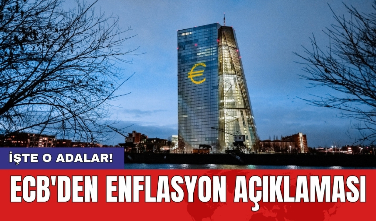 ECB'den enflasyon açıklaması