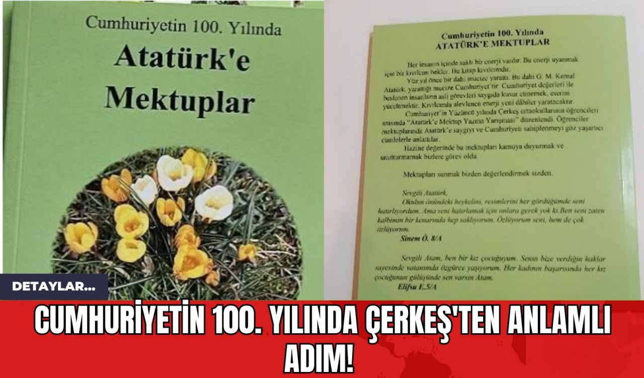 Cumhuriyetin 100. Yılında Çerkeş'ten Anlamlı Adım!