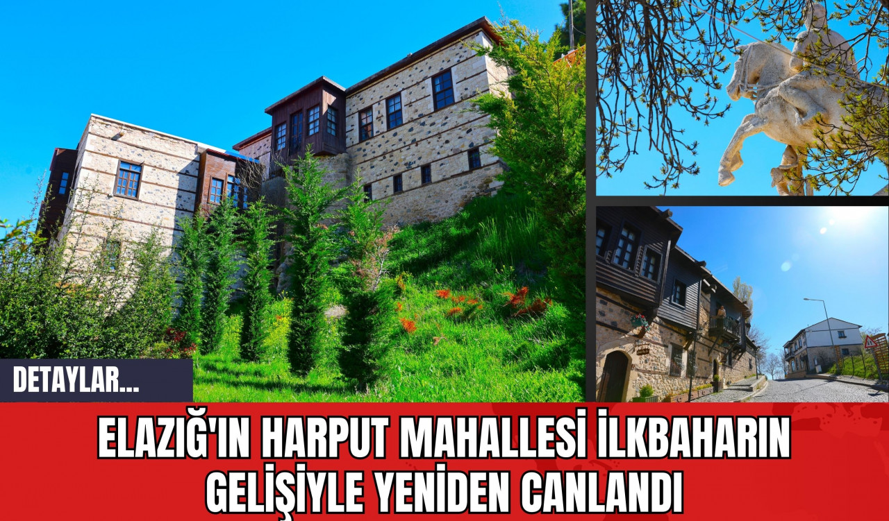 Elazığ'ın Harput Mahallesi İlkbaharın Gelişiyle Yeniden Canlandı