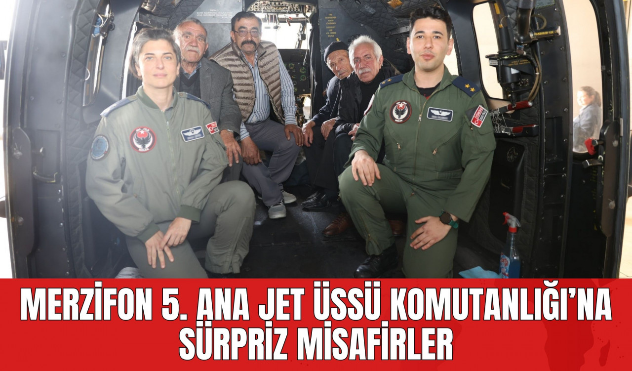 Merzifon 5. Ana Jet Üssü Komutanlığı’na Sürpriz Misafirler