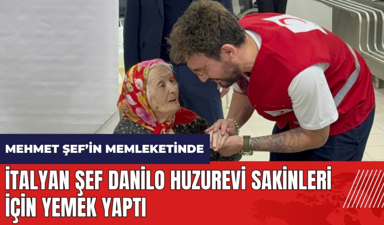 İtalyan Şef Danilo huzurevi sakinleri için yemek yaptı