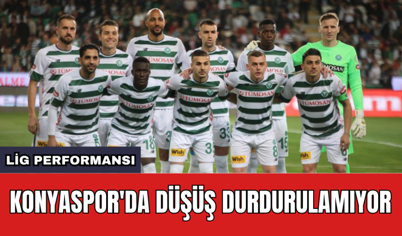 Konyaspor'da düşüş durdurulamıyor