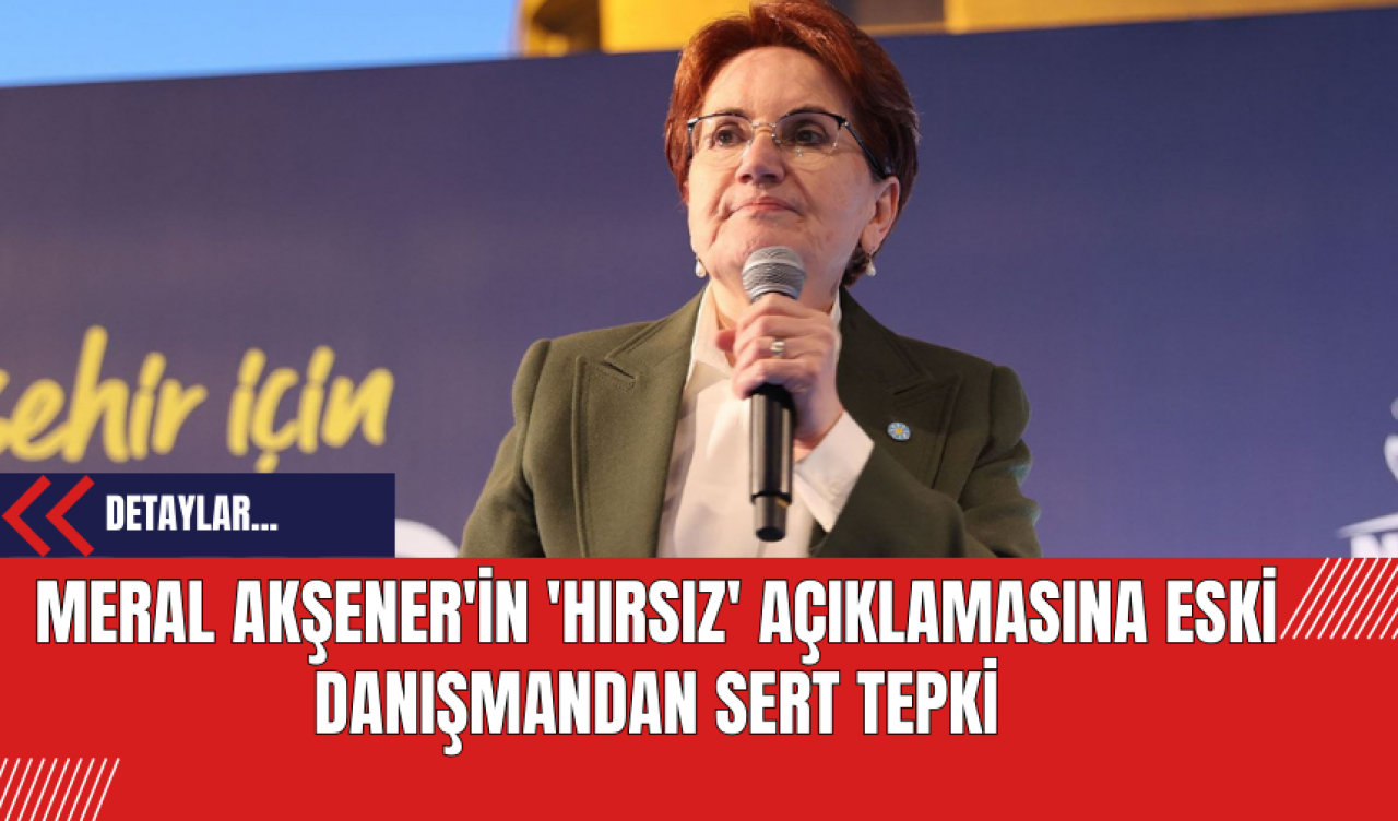 Meral Akşener'in 'Hırsız' Açıklamasına Eski Danışmandan Sert Tepki