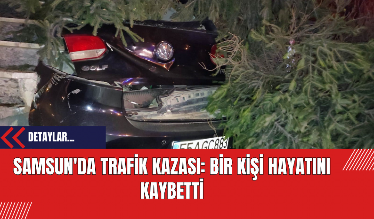 Samsun'da Trafik Kazası: Bir Kişi Hayatını Kaybetti