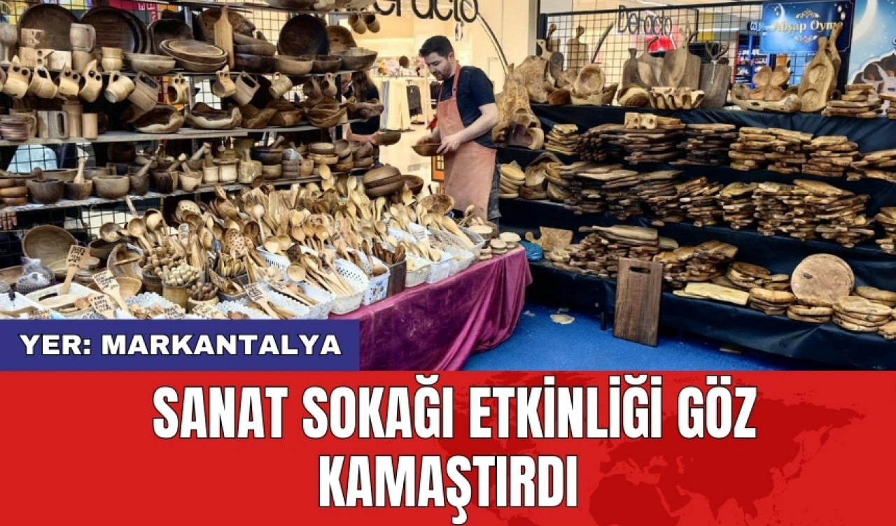 Sanat sokağı etkinliği göz kamaştırdı