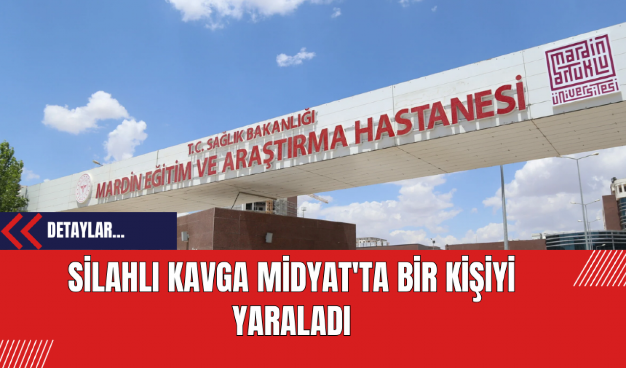 Silahlı Kavga Midyat'ta Bir Kişiyi Yaraladı