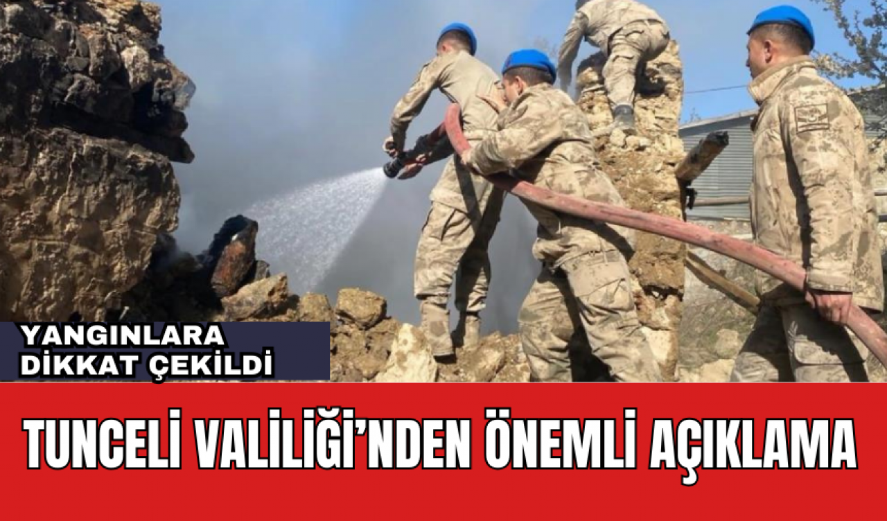 Tunceli Valiliği'nden Kritik Açıklama