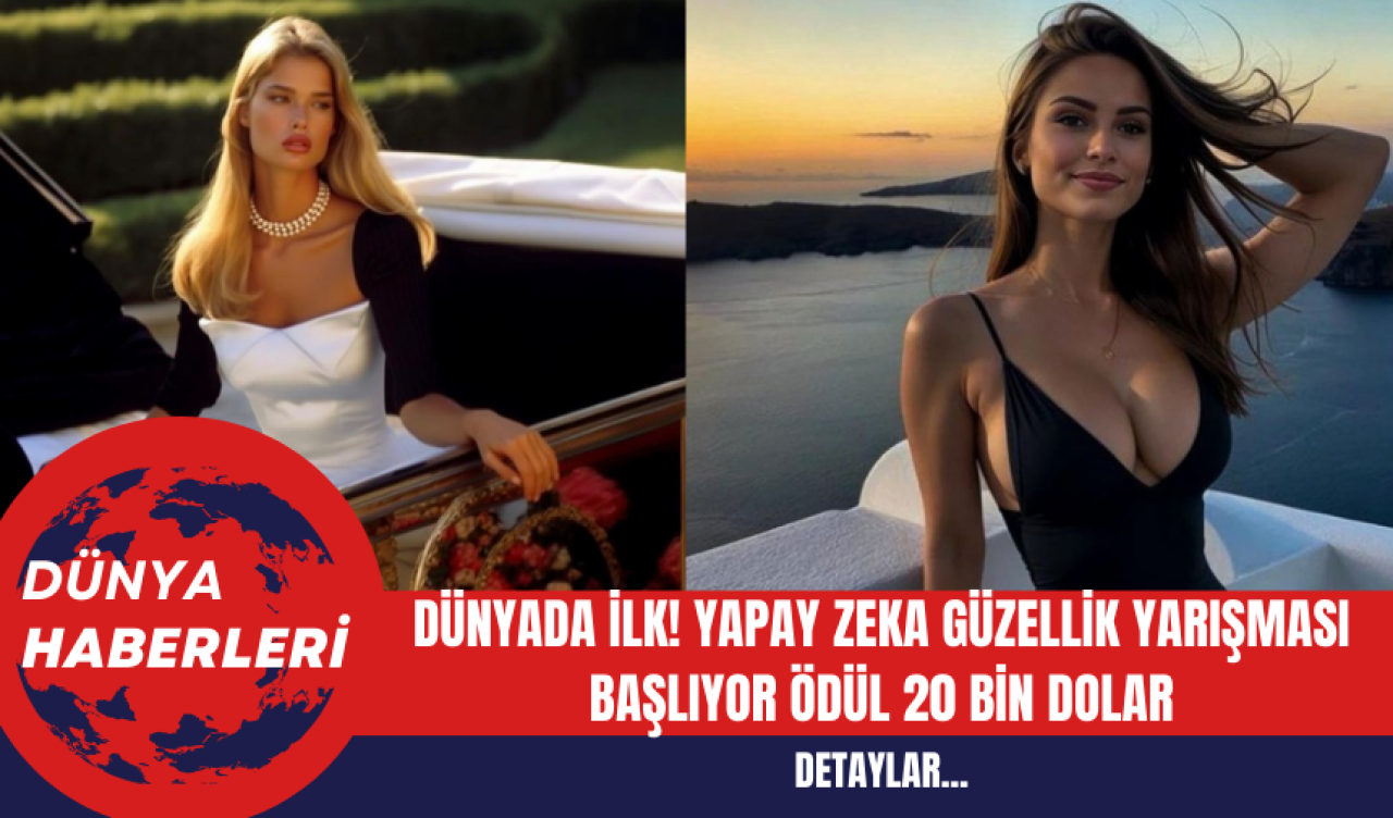 Dünyada İlk! Yapay Zeka Güzellik Yarışması Başlıyor Ödül 20 Bin Dolar