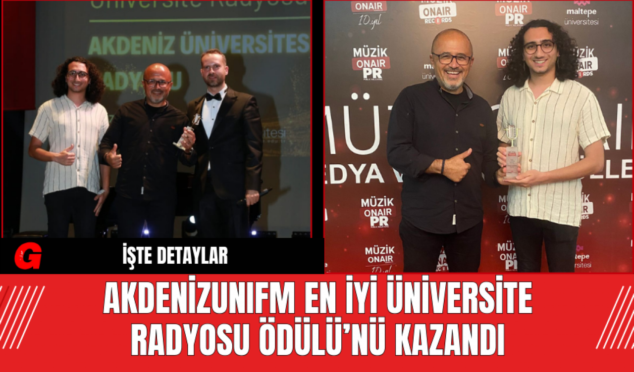 AKDENİZUNIFM En İyi Üniversite Radyosu Ödülü’nü Kazandı